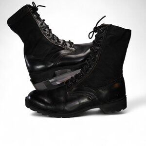 Rothco Vintage Jungle Military Boots Black Men's 11R (Damage Read Description)